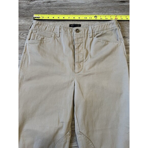 Banana Republic The Riding Pants Women 10 High Rise Button Fly Khaki. - Picture 7 of 10